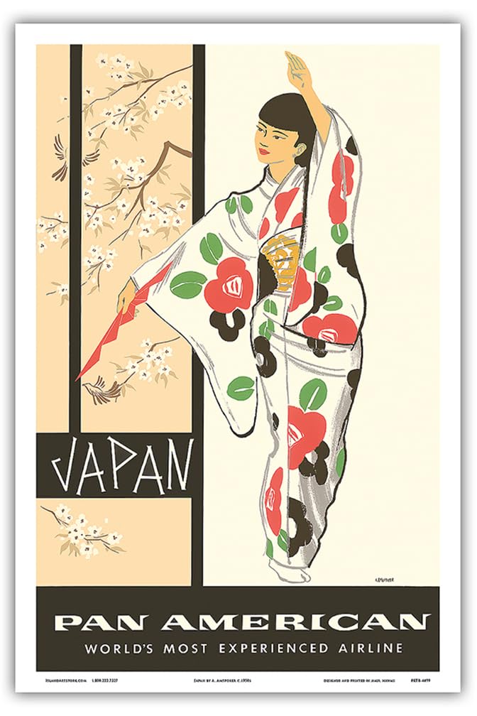 Amazon.com: Japan - Japanese Geisha Dancer in Kimono - Pan